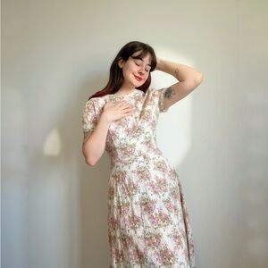 Vintage Handmade Floral Dress